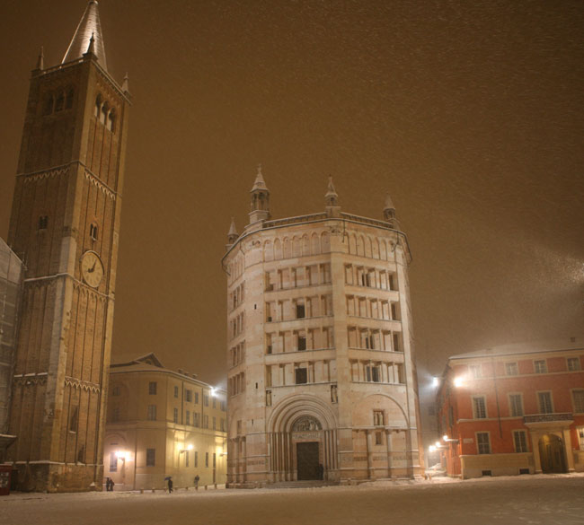 la neve a Parma