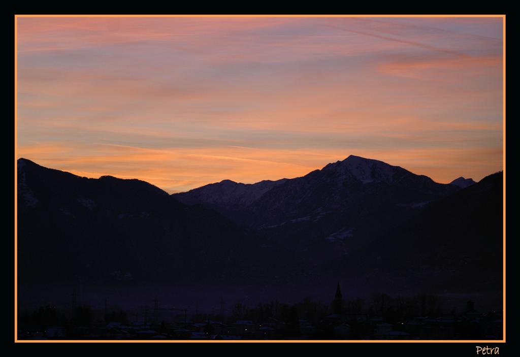 tramonto sul mio paesino!