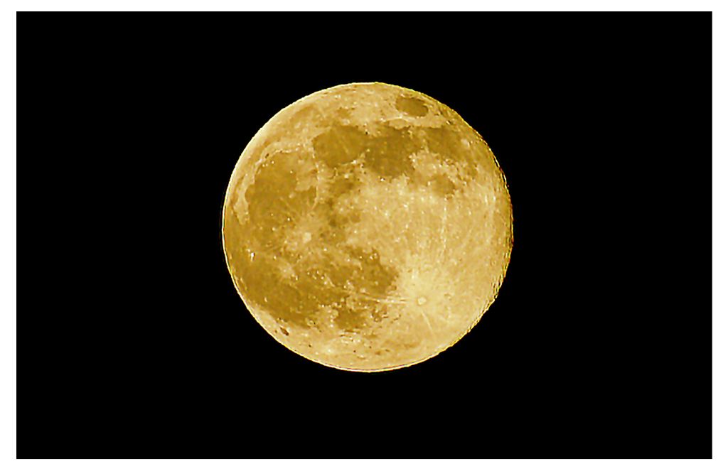 La luna del 12 Luglio 2014 vista dal Teide