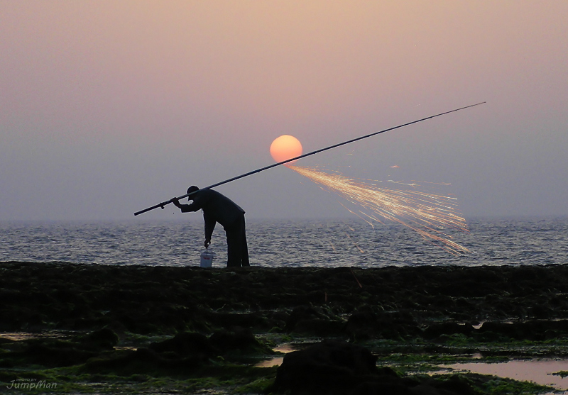 Sun protecting the fish