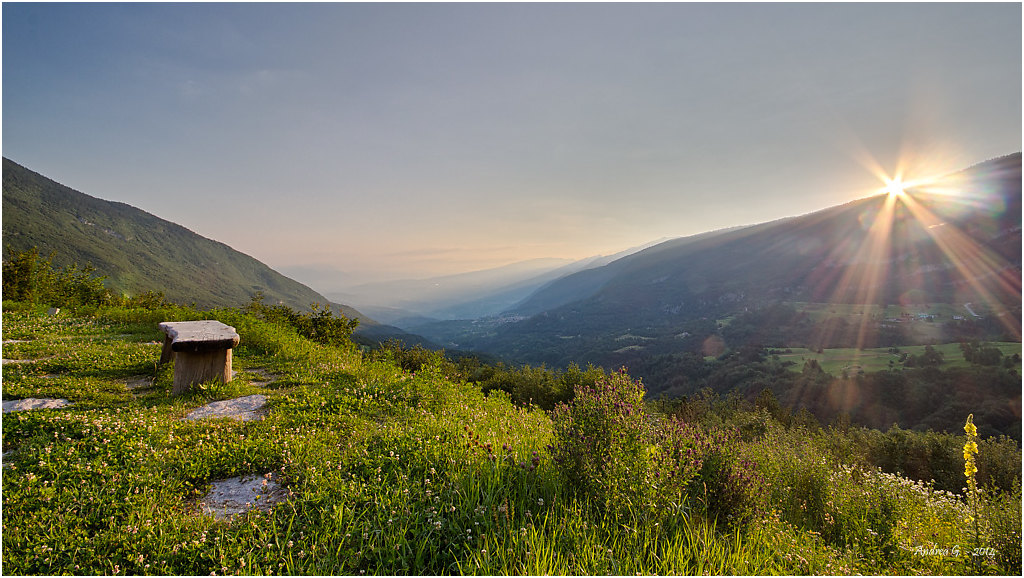 Alba sulla val di Non