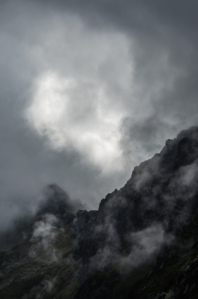 Dark in the mountains