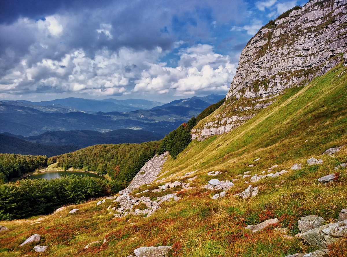 Monte bocco e lago palo