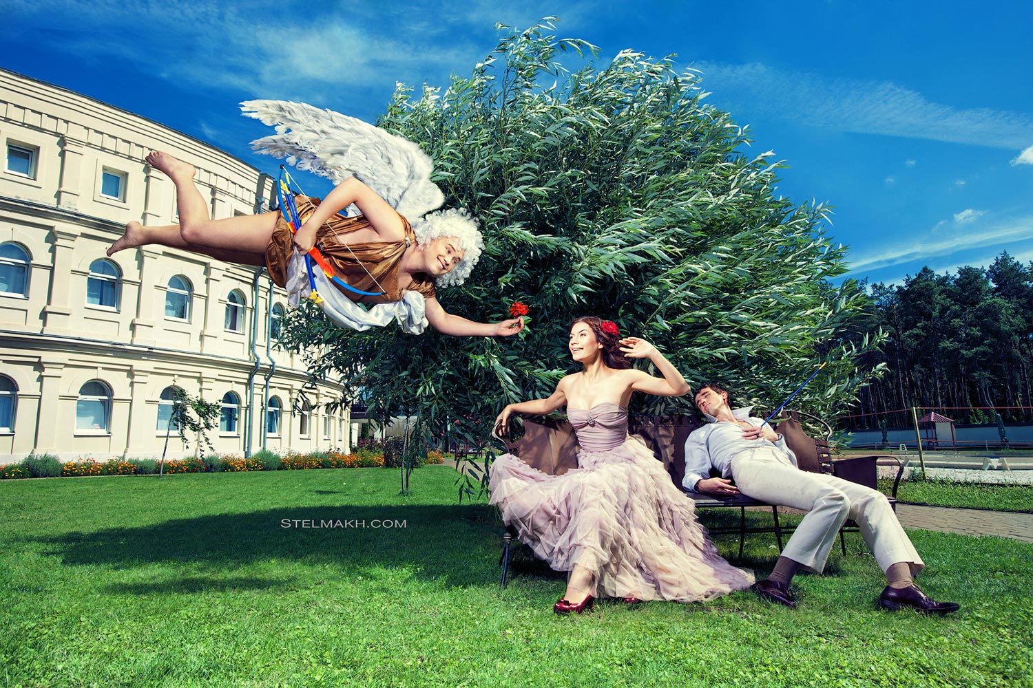 Love, all the angels are submissive.