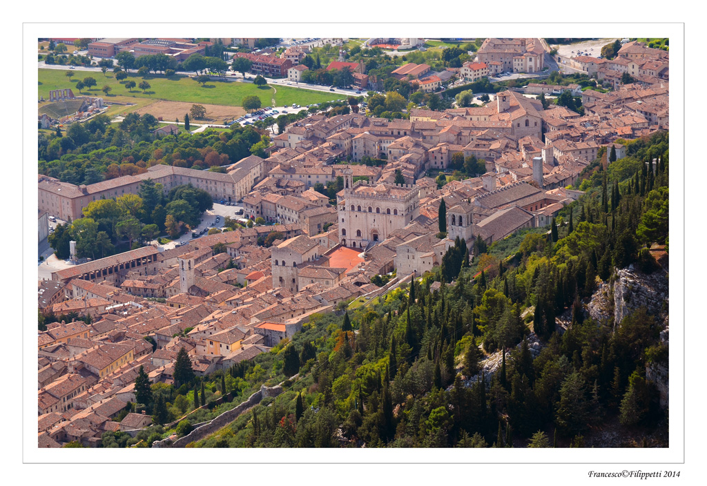 Gubbio dall'alto
