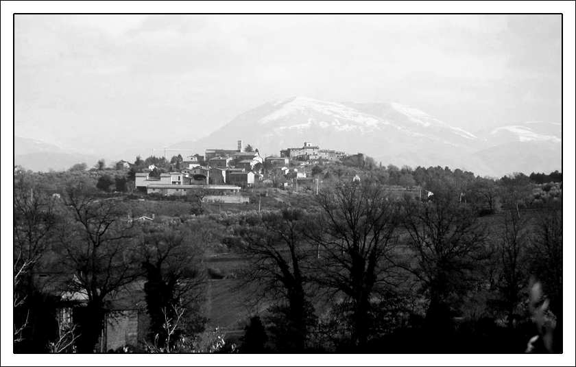 Paesaggio umbro in bianco e nero!