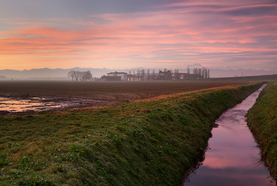 Gargarengo Castel in the sunset light.