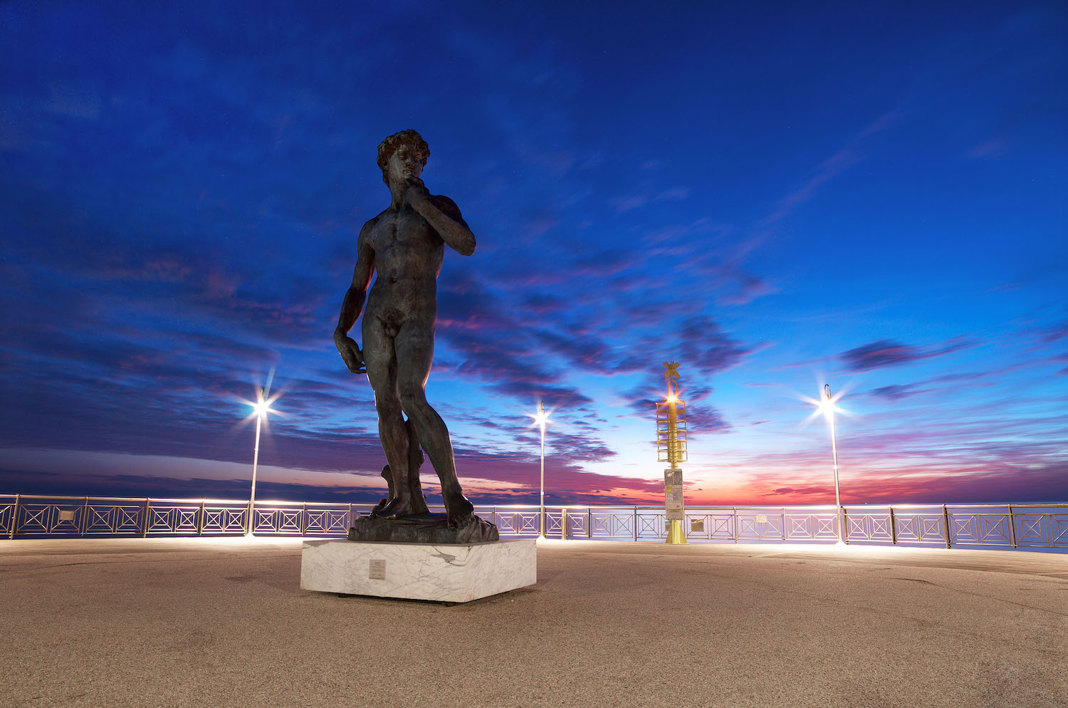 Il David al tramonto