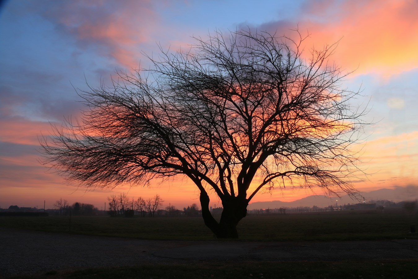 tramonto con vento...