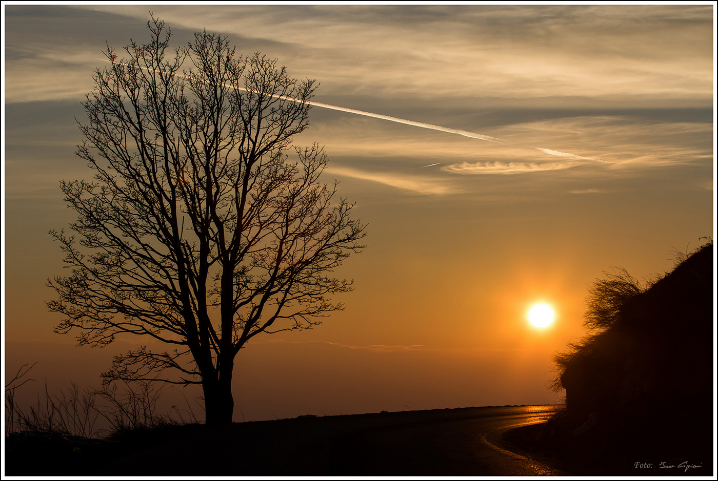 La strada del tramonto.