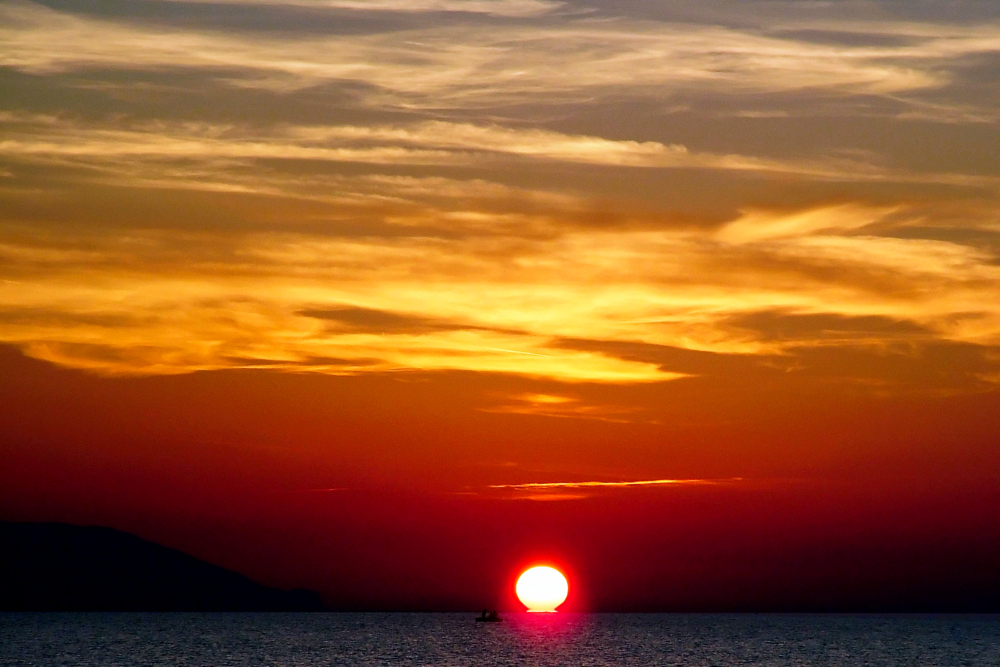 Tramonto con fusione