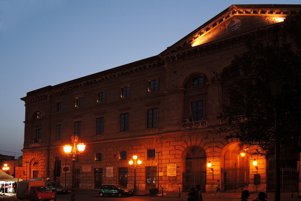 Municipio nell'ora blu