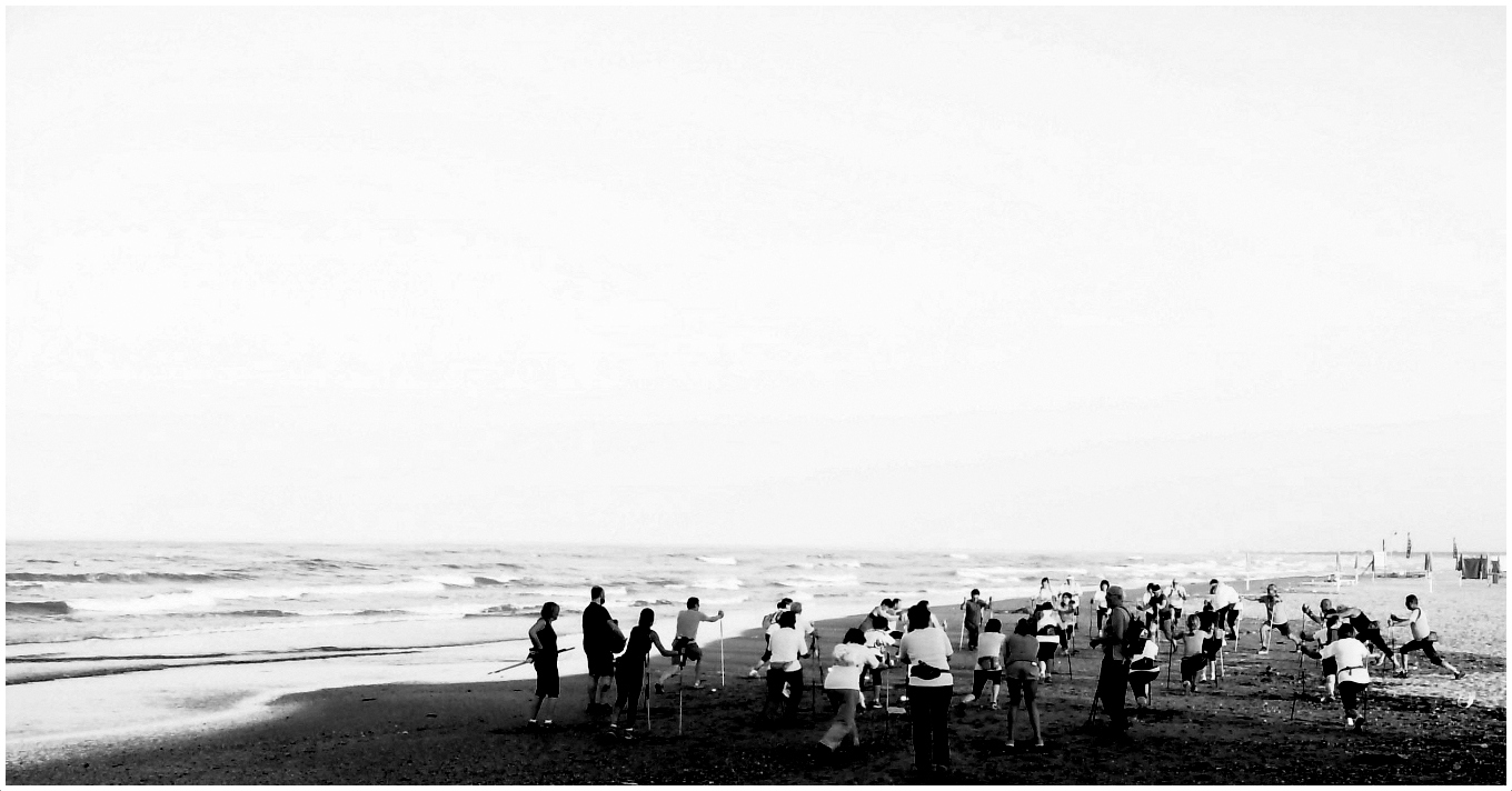 sciatori  da  spiaggia