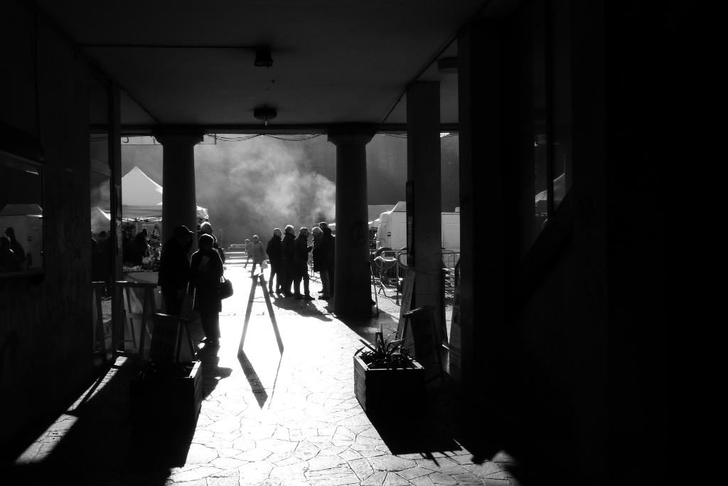 Castelfranco Veneto in controluce - Street BN