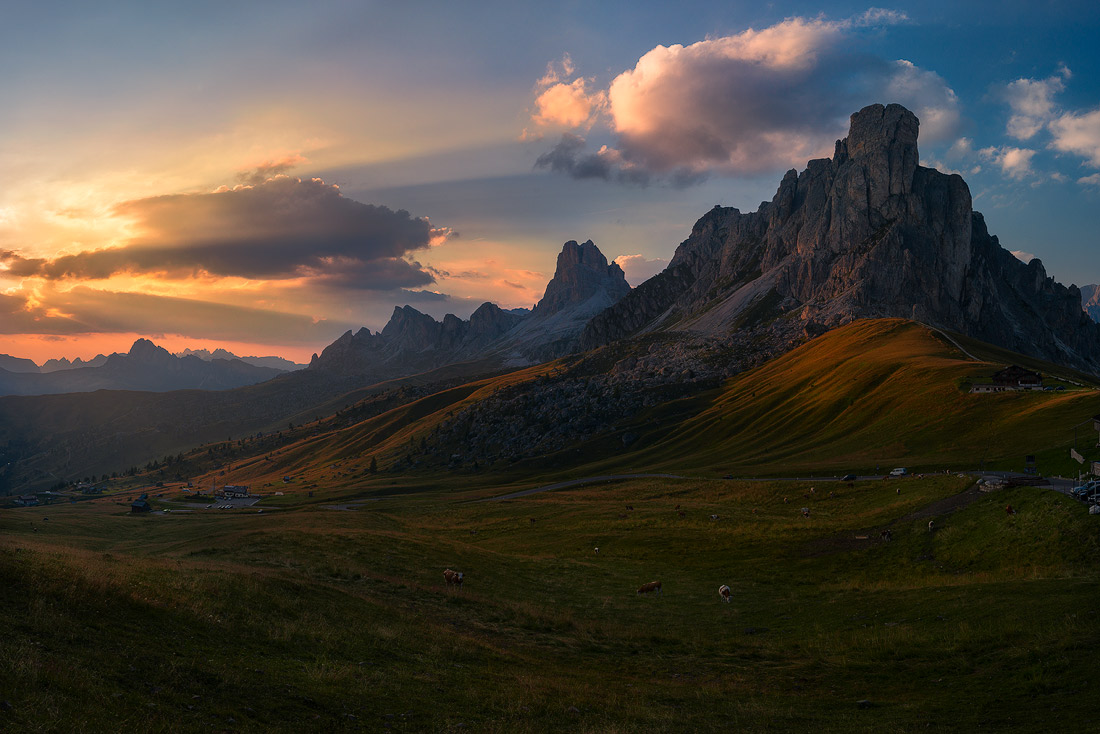 Tramonto di montagna