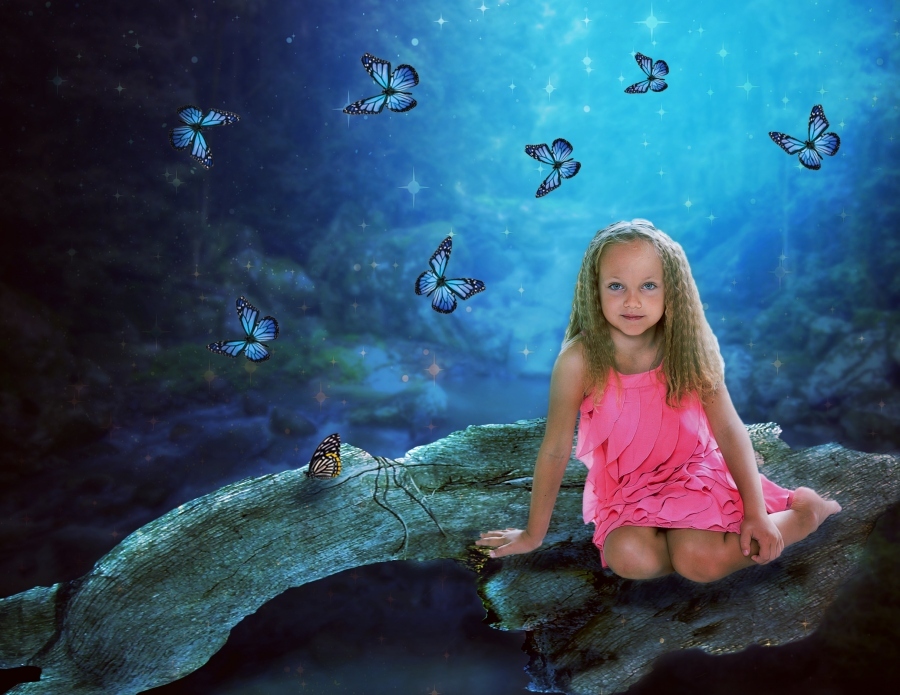 Nella foresta incantata.