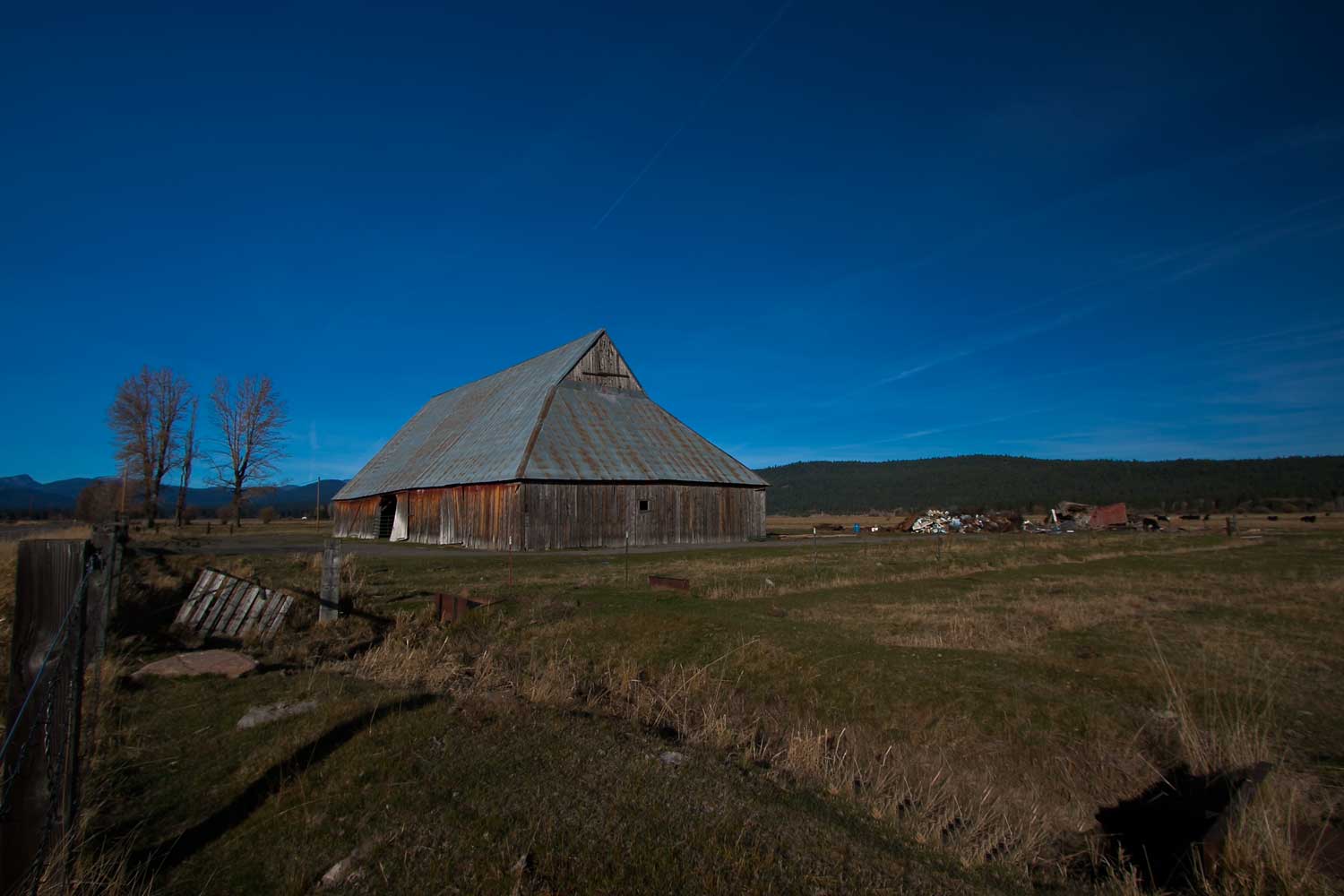 Fienile della steppa Oregonense