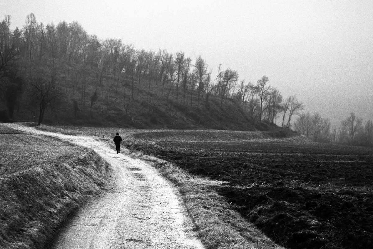 Passeggio solitario nella natura