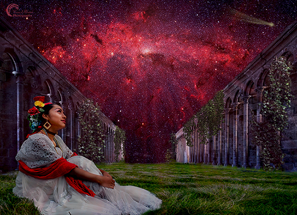 Sotto il cielo stellato.