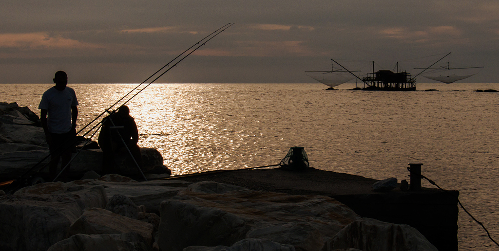 Pescare a Bocca d'Arno