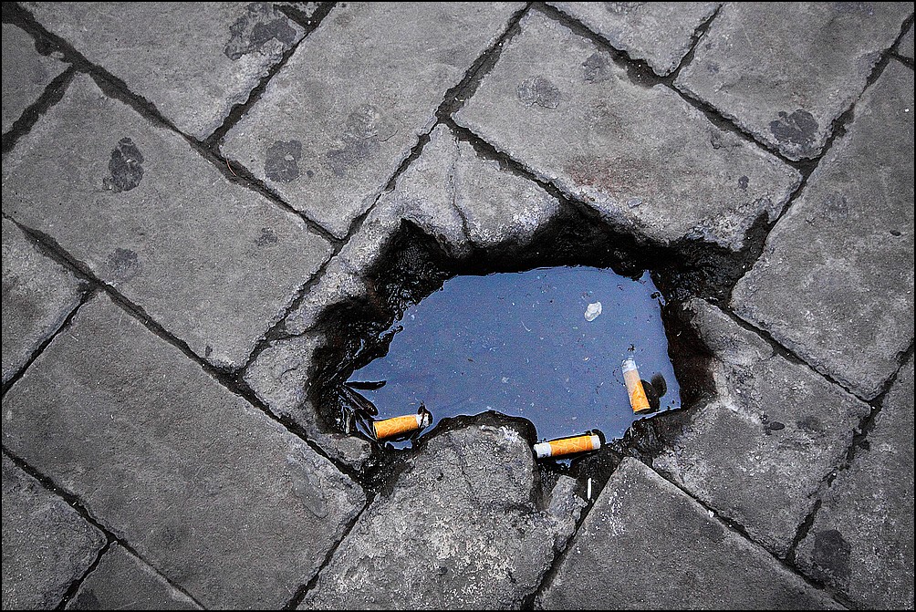 Uno spicchio di...cielo sul marciapiede