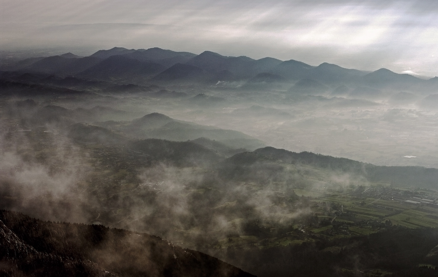 Panorama dal monte Grappa