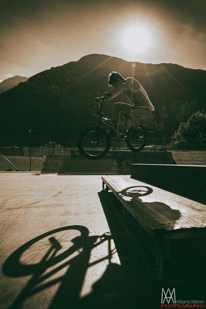 Ultimi raggi di sole Bmx Freestyling