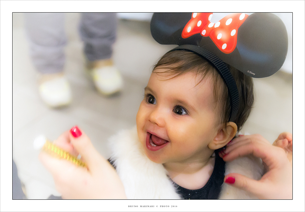 Carlotta al suo primo compleanno