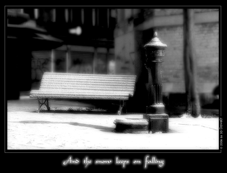 And the snow keeps on falling