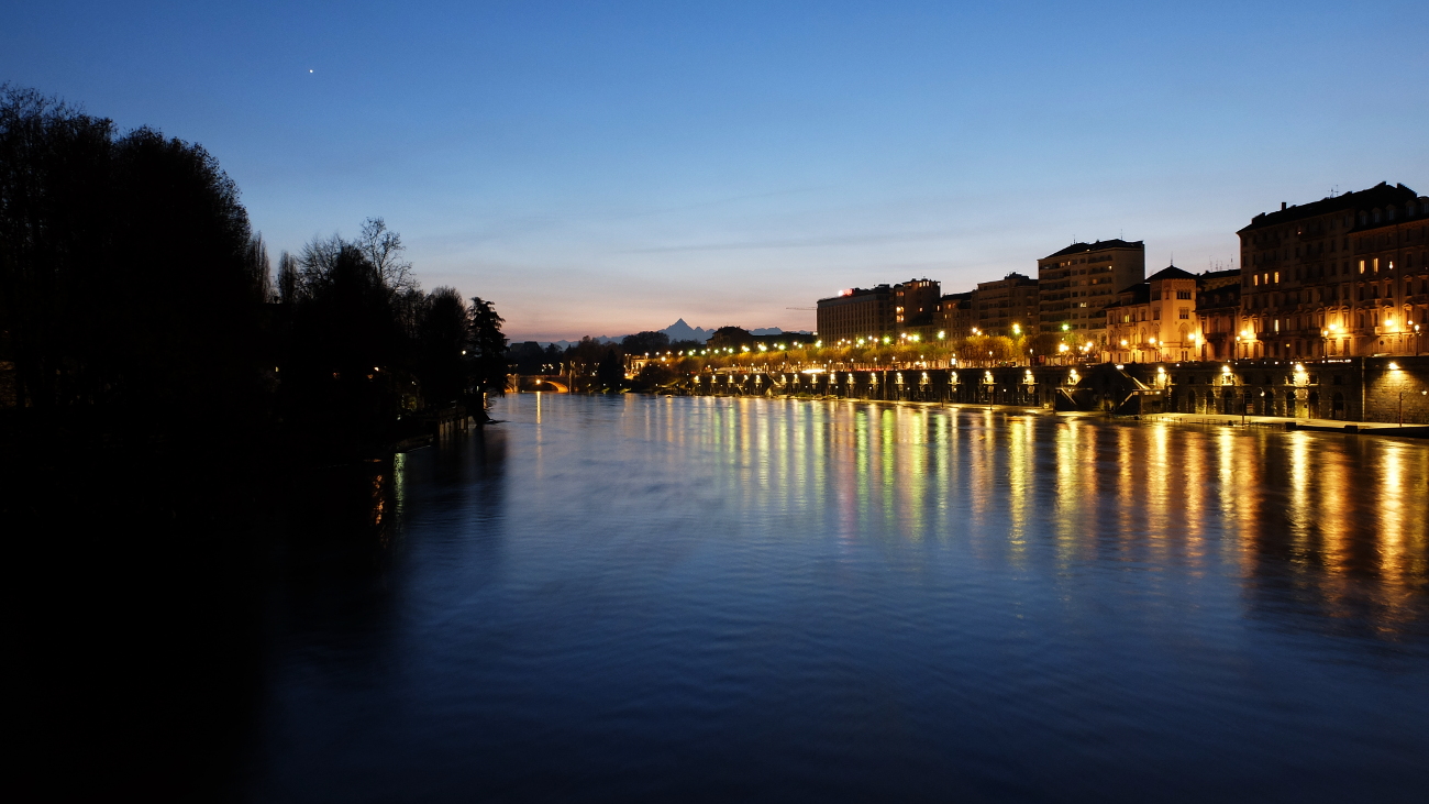 La piena del Po ai Murazzi