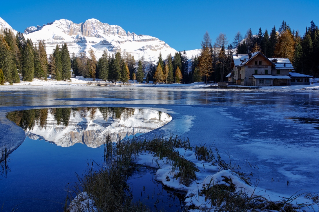 Riflessi sul lago Nambino