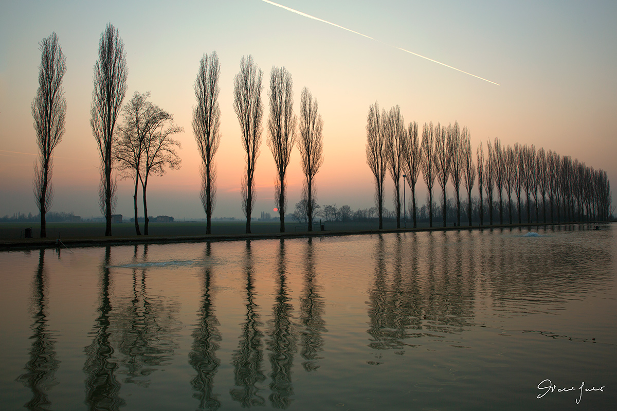 Tramonto all' Oasi di Bentivoglio (Bo)
