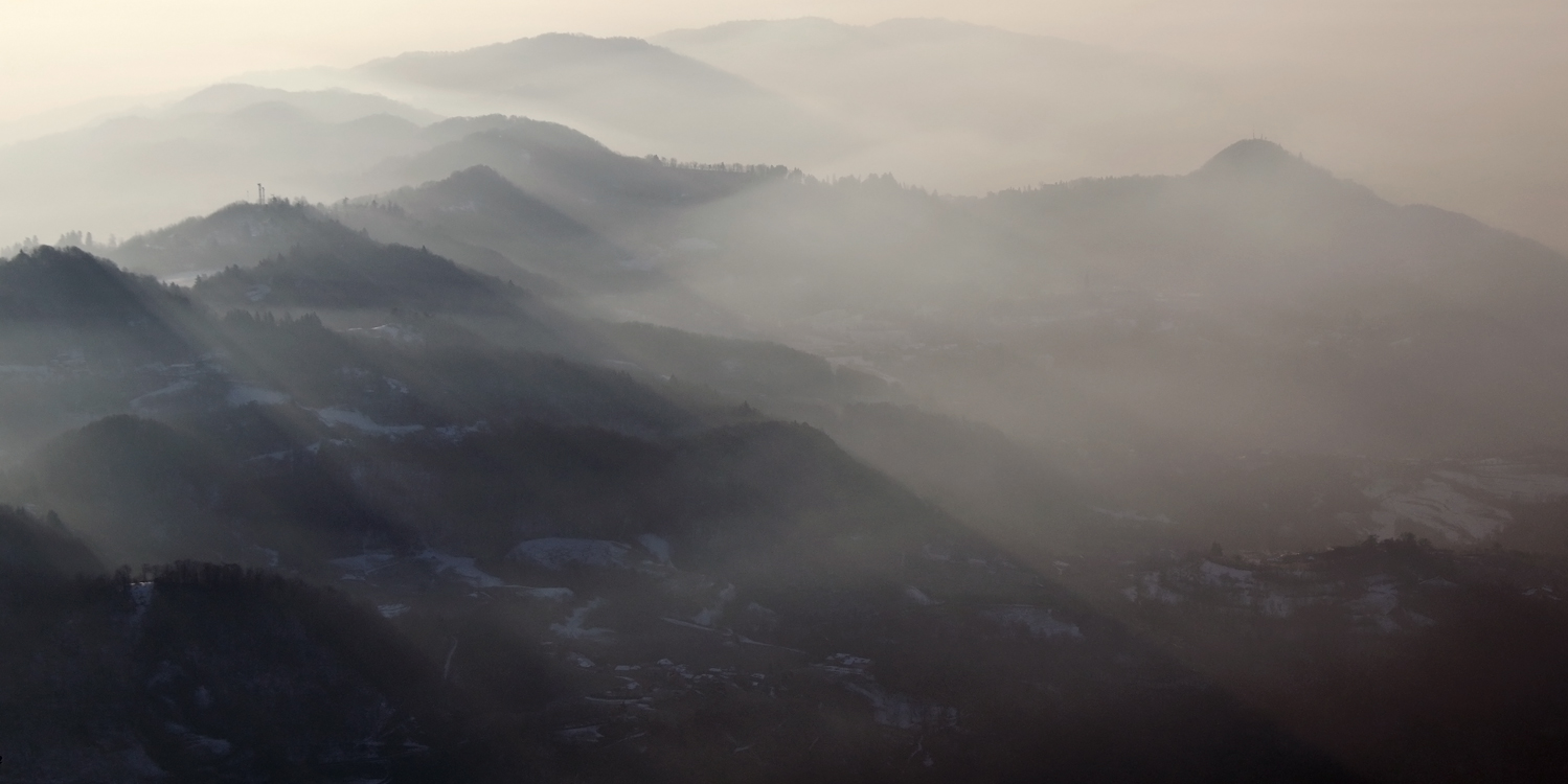 Tra luce e foschie sulla Valle del Chiampo