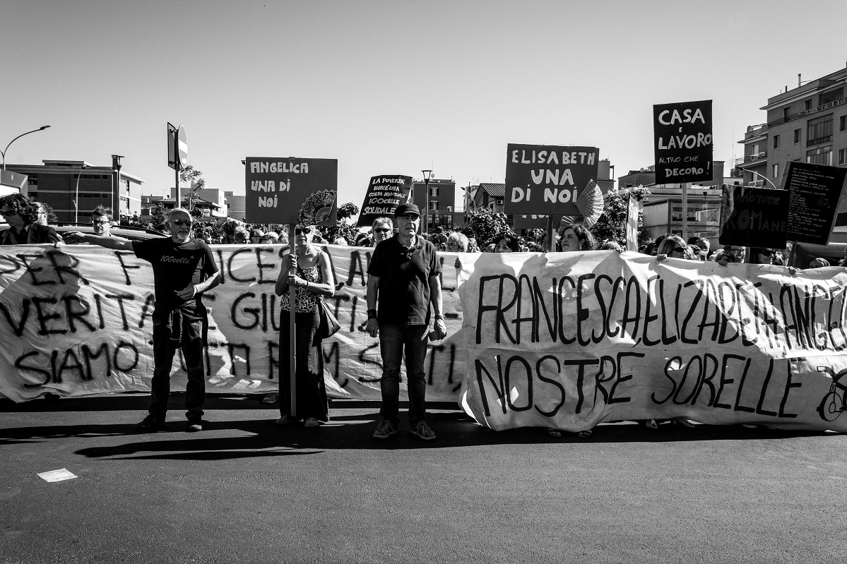 Corteo solidale per Angelica, Francesca e Elisabeth