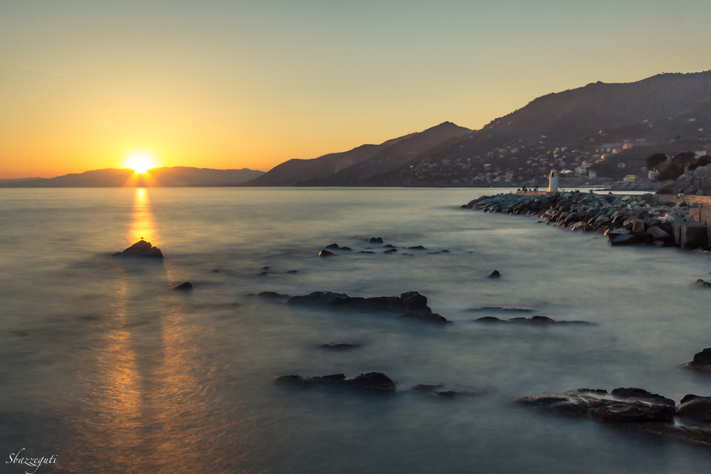 Il gabbiano al tramonto