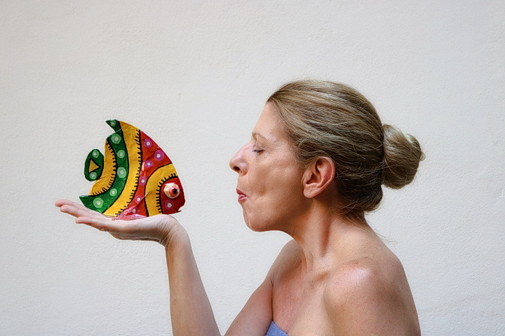 Autoritratto con pesce