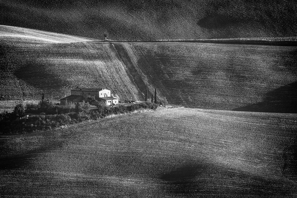 Colline in bianco e nero