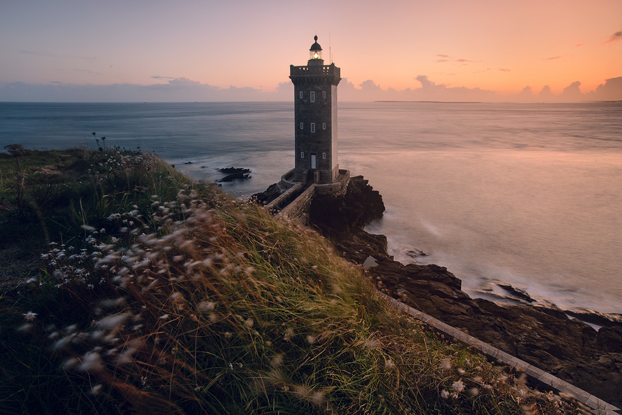 Sunset at Kermovan lighthouse
