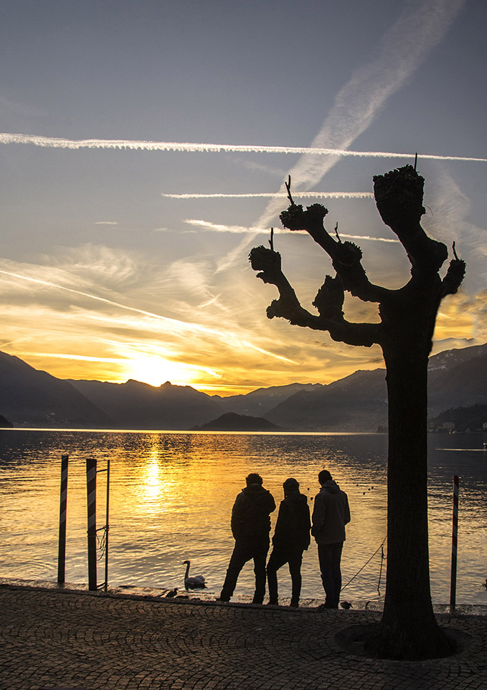 tramonto a Bellagio