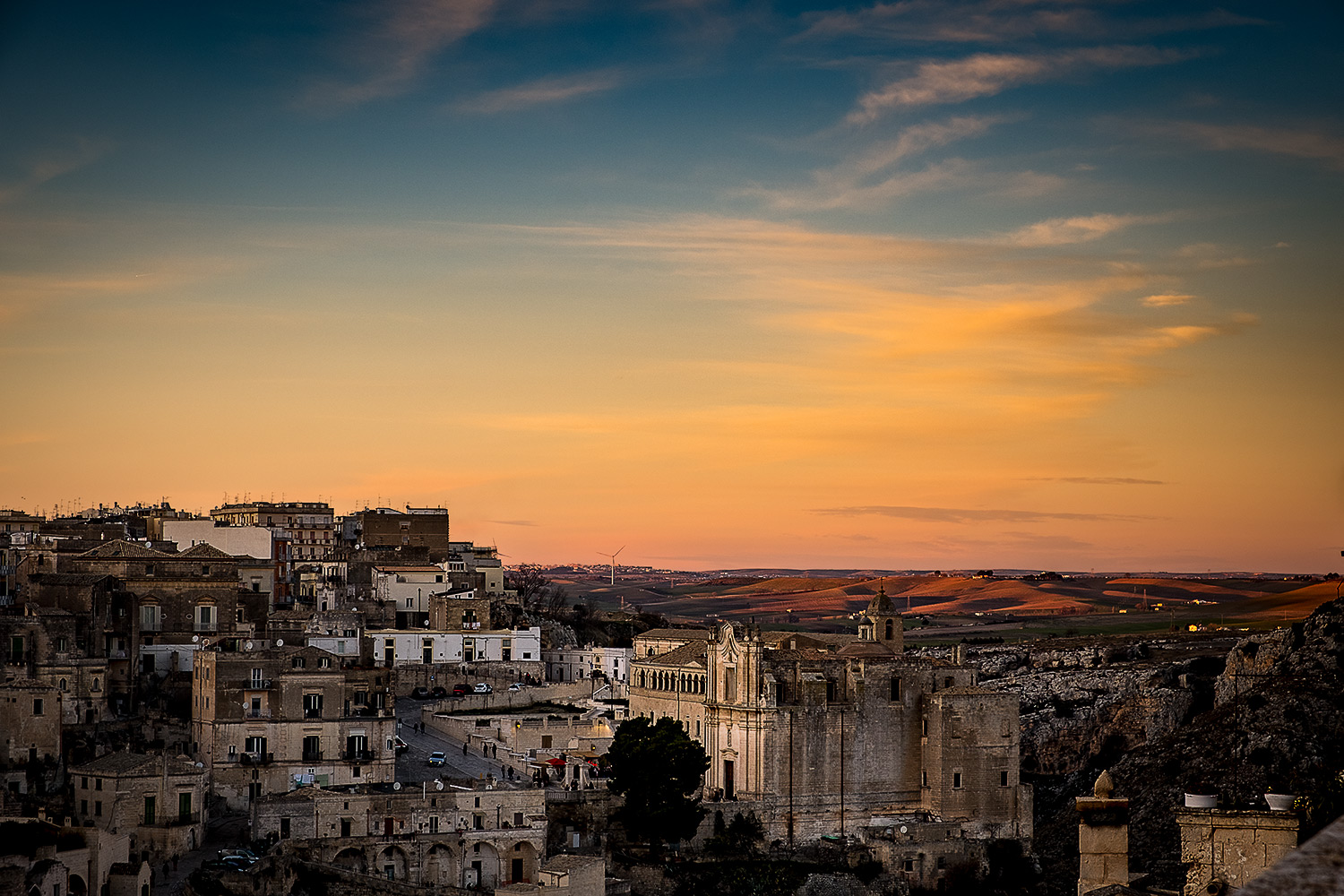 Sunset in Matera