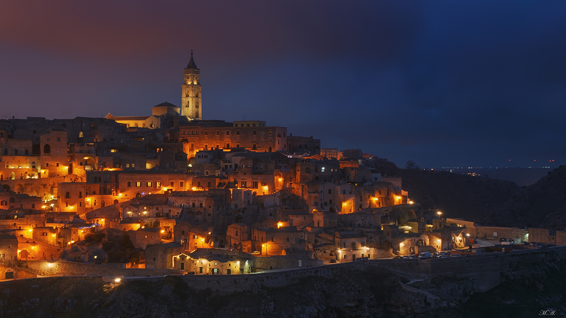Matera ora blu