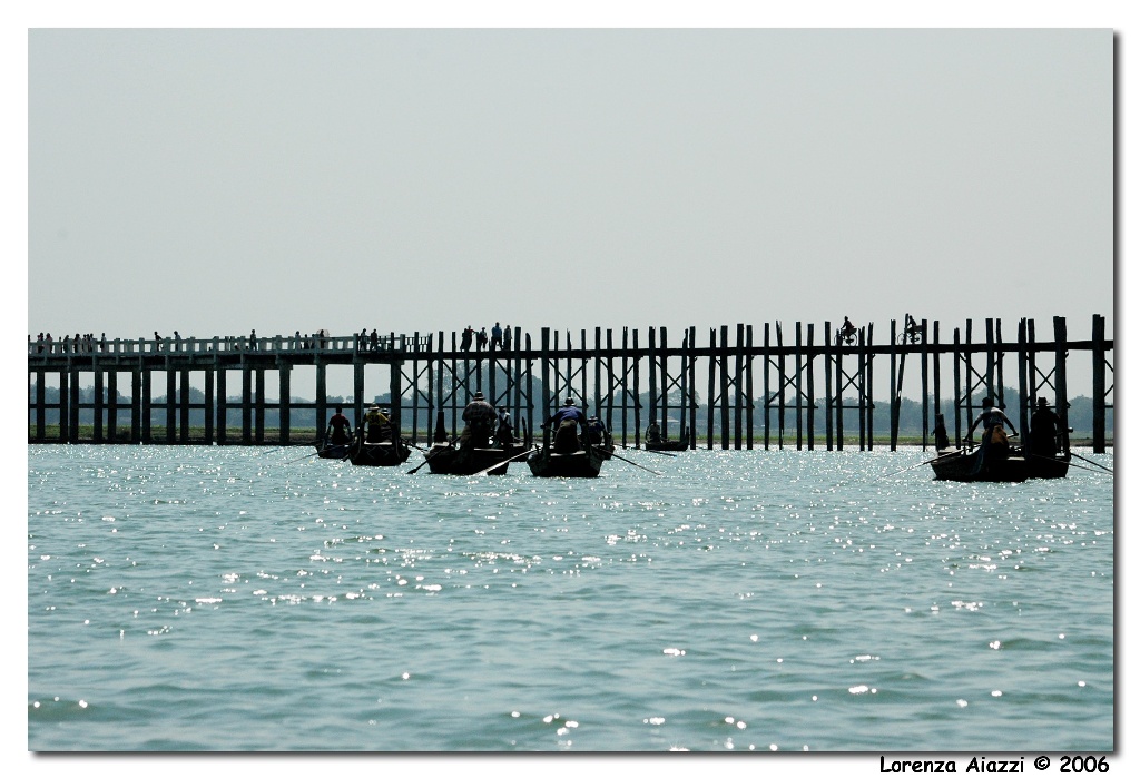 Ponte U Bein (Ponte di Tek)  -  Amarapura, Mandalay