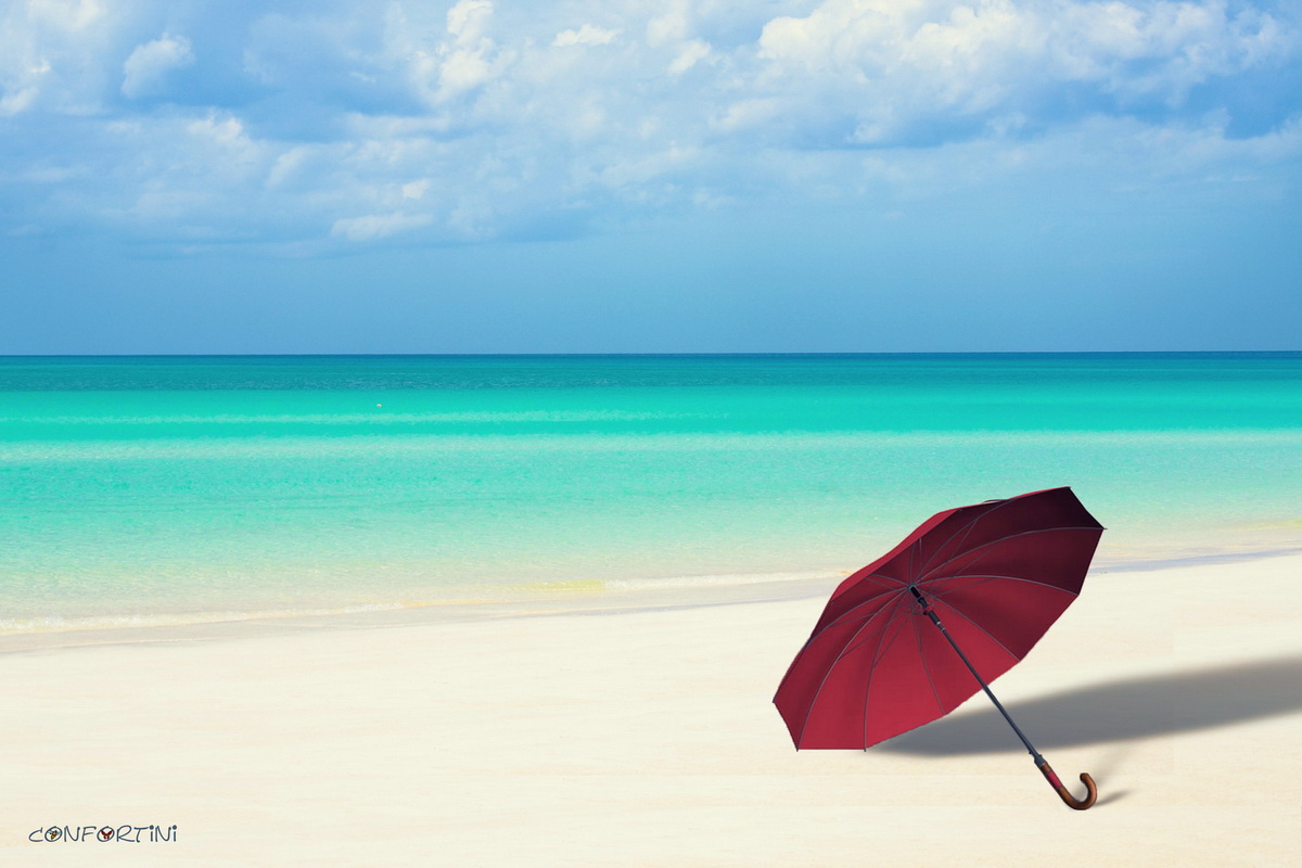 Ombrello rosso