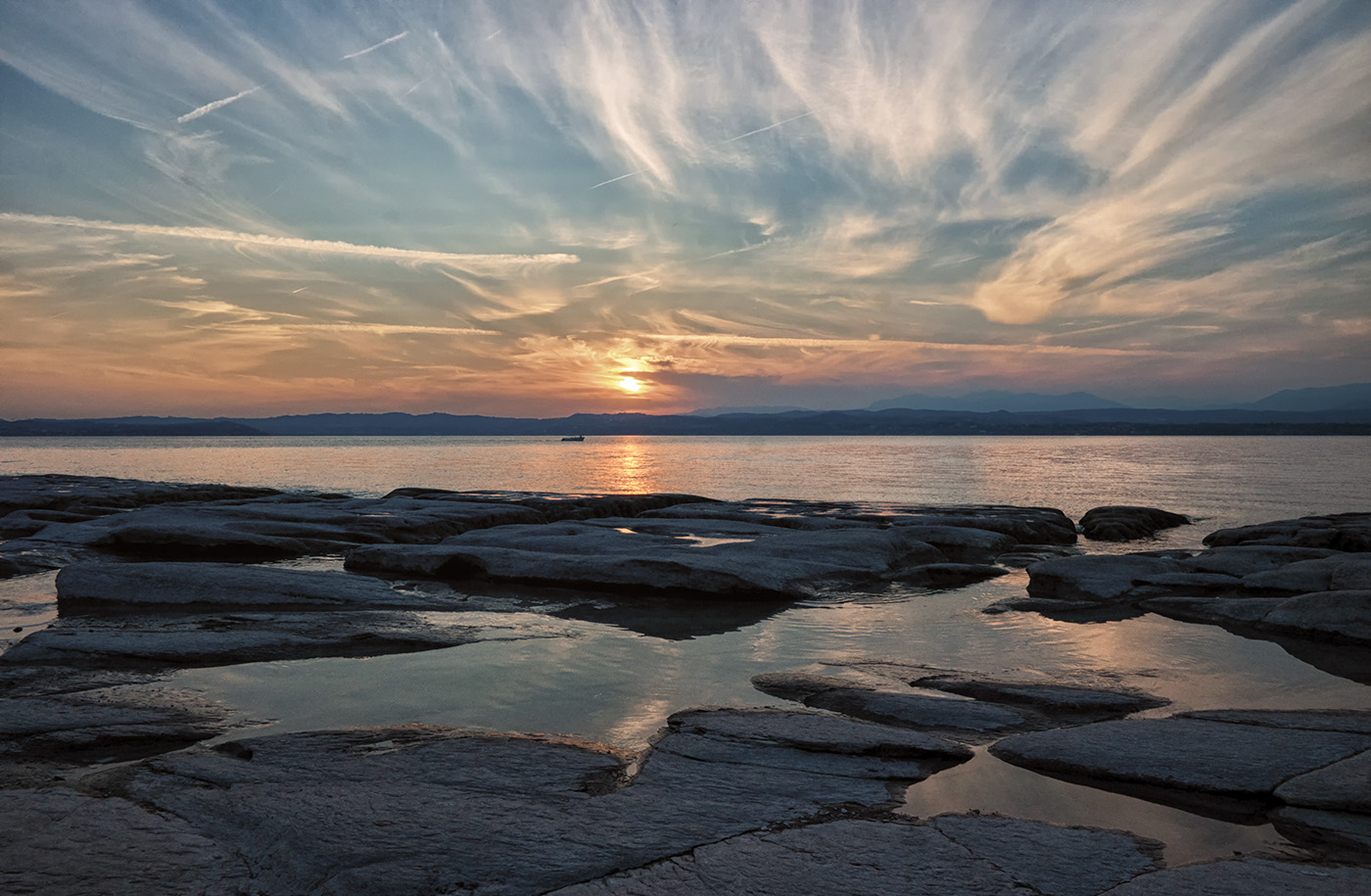 Tramonto sul Garda