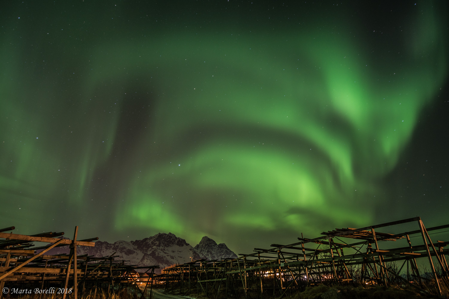 Aurora Boreale su Henningsvaer