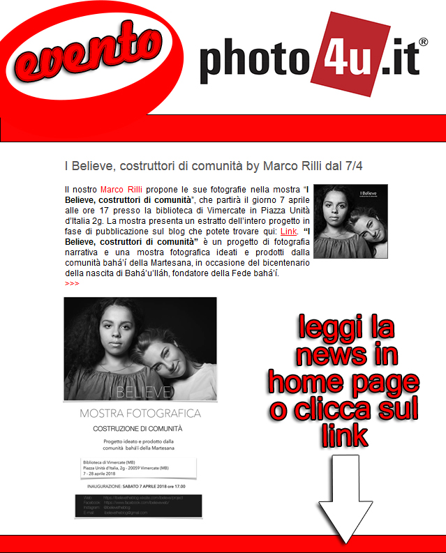 I Believe, costruttori di comunit� by Marco Rilli dal 7/4