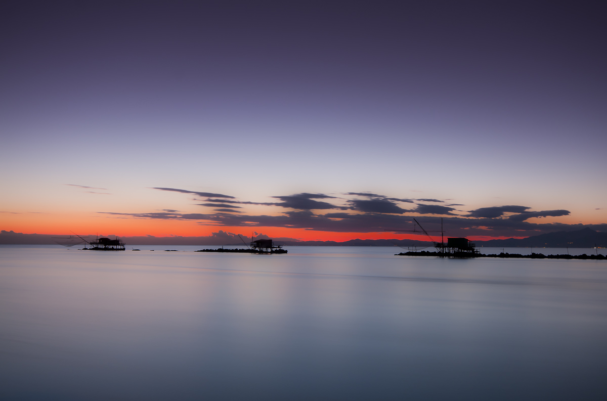 un tramonto a Marina di Pisa