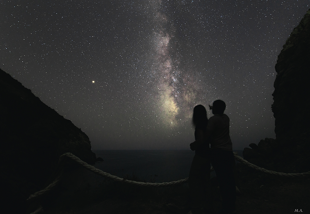 Love under the milky way