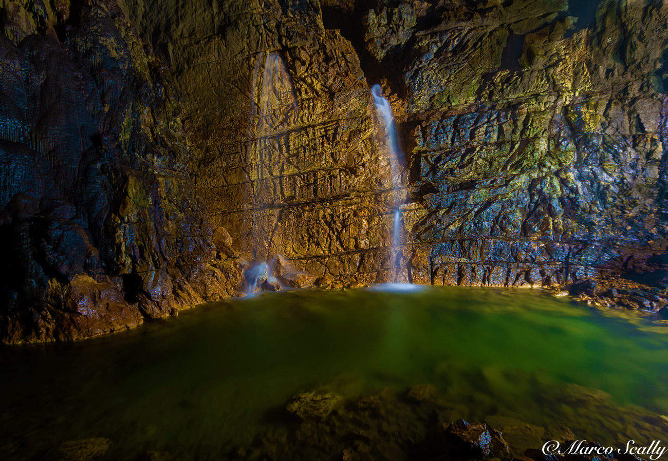 Grotta di Stiffe, Cascate
