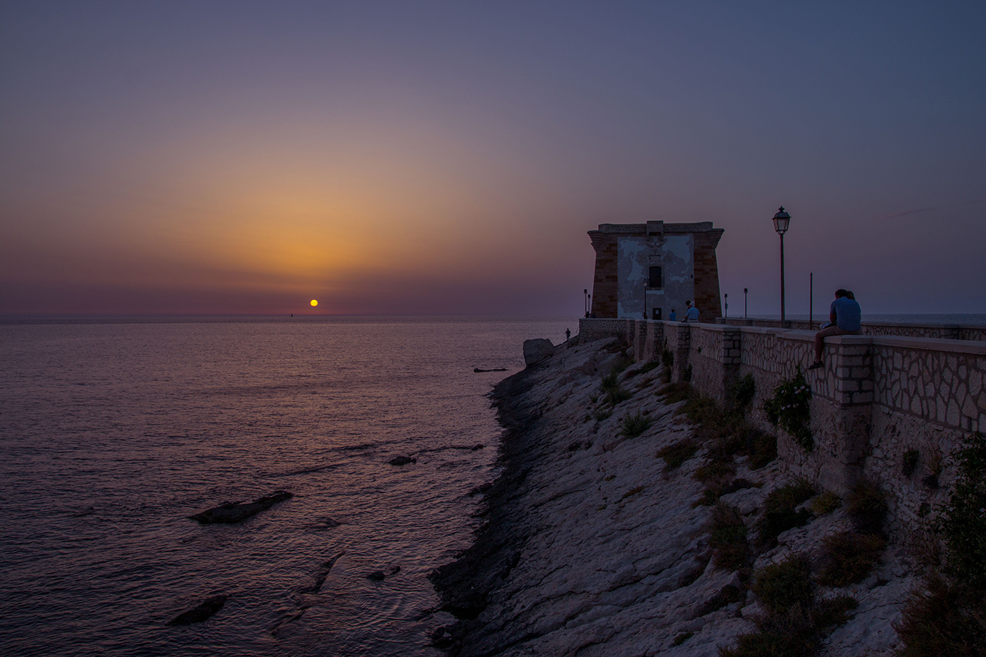 tramonto a torre di ligny Trapani